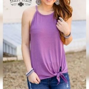 NWT Crazy Train Purple Tank